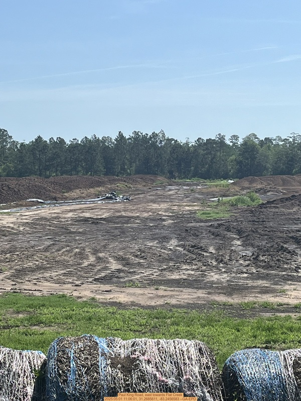 [Paul King Road, east towards Flat Creek, 2025:05:01 11:06:01, 31.2685611, -83.2456583 --GA-EPD]