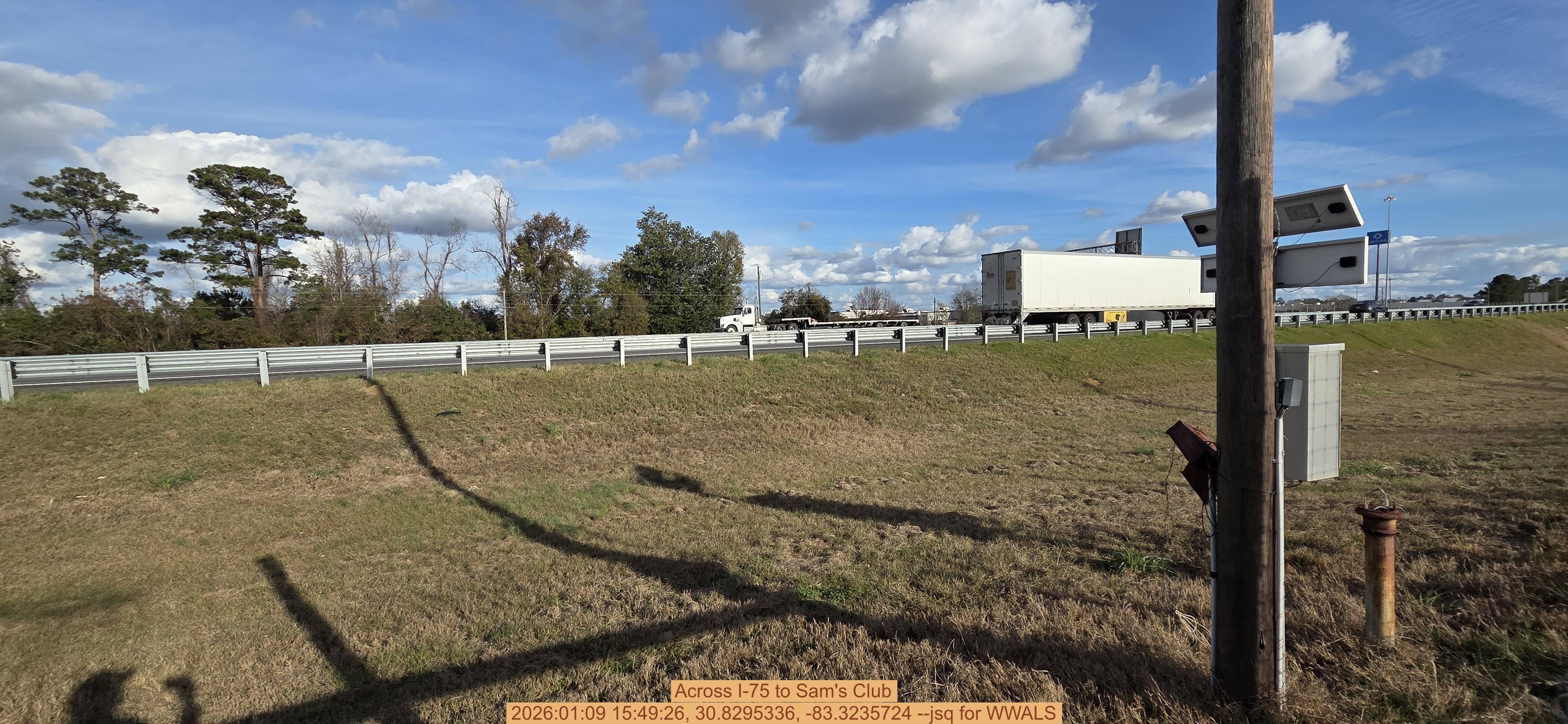 Across I-75 to Sam's Club, 2026:01:09 15:49:26, 30.8295336, -83.3235724 --jsq for WWALS