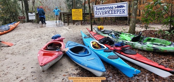 [Ichetucknee Springs North Boat Ramp, 2020-01-04 --jsq for WWALS]