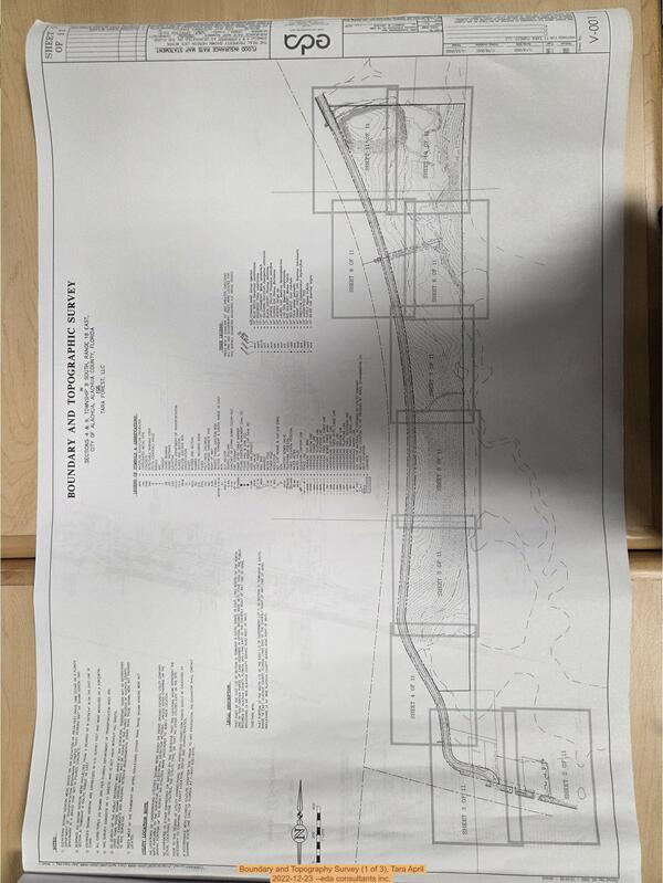 Boundary and Topography Survey (1 of 3), Tara April 2022-12-23 --eda consultants inc.