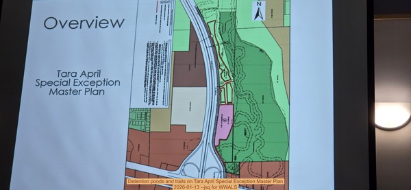 Detention ponds and trails on Tara April Special Exception Master Plan, 2026-01-13 --jsq for WWALS