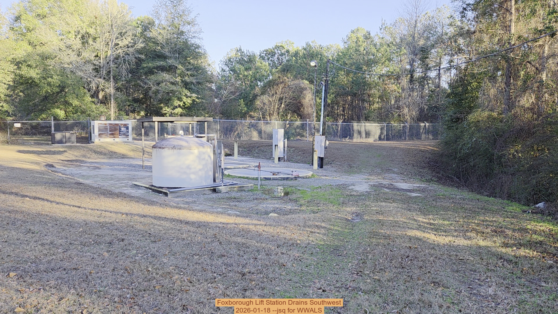 Foxborough Lift Station Drains Southwest 2026-01-18 --jsq for WWALS