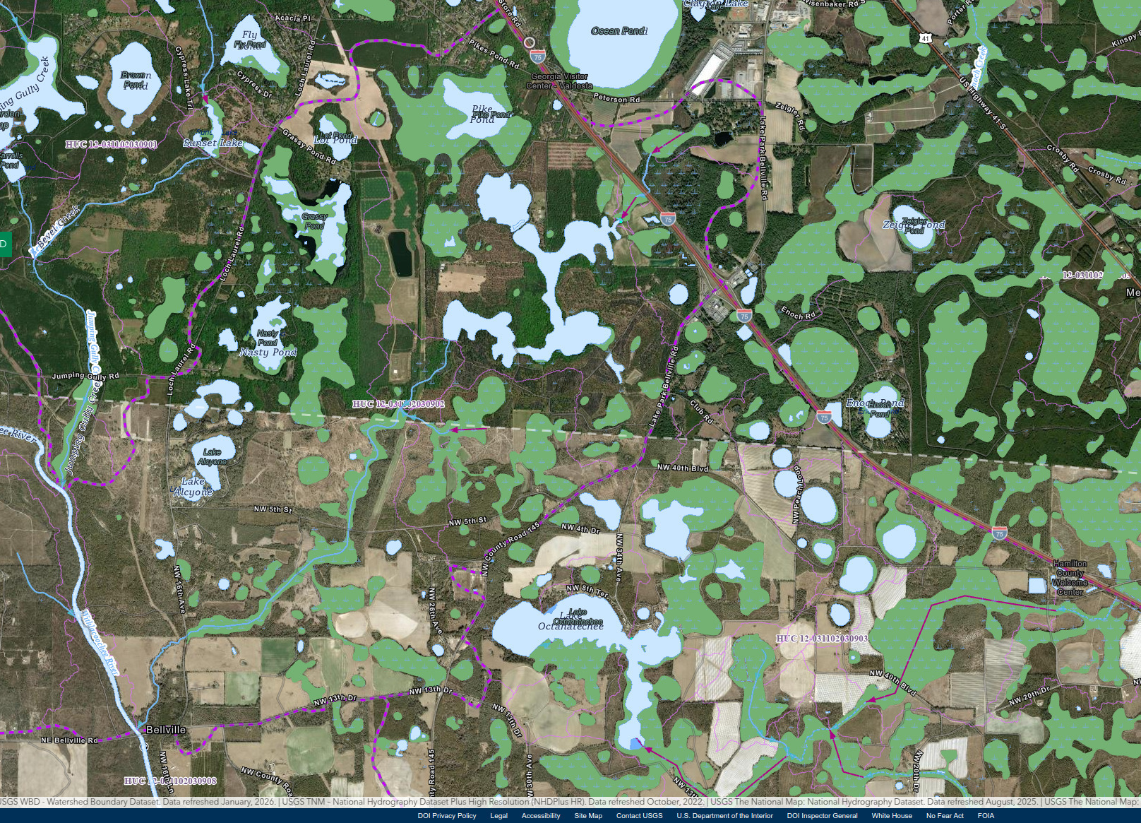 Map: 1201 Peterson Road Lake Park Deese Tract Creek, 2026-01-24 --TNM