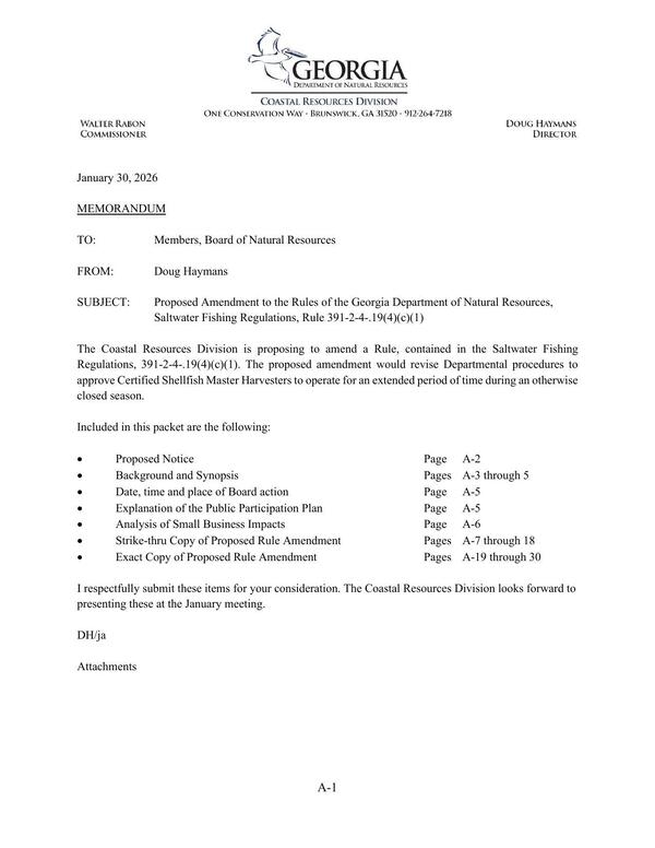[Proposed Amendment to the Rules of the Georgia Department of Natural Resources, Saltwater Fishing Regulations, Rule 391-2-4-.19(4)(c)(1)]