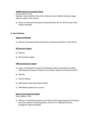 [a) Action on the Board of Trustees of the Georgia Outdoor Stewardship Fund 2025-2026 Approved Proposal of Projects (Trevor Santos, Deputy Commissioner) (Tab B)]