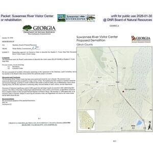 [Packet: Suwannee River Visitor Center unfit for public use or rehabilitation @ DNR Board of Natural Resources 2026-01-30]