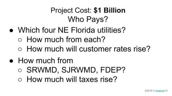 Project Cost: $1 Billion; Who Pays?