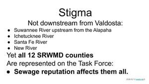 [Stigma. Sewage reputation affects them all.]