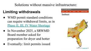 [Solutions without massive infrastructure: Limiting withdrawals]