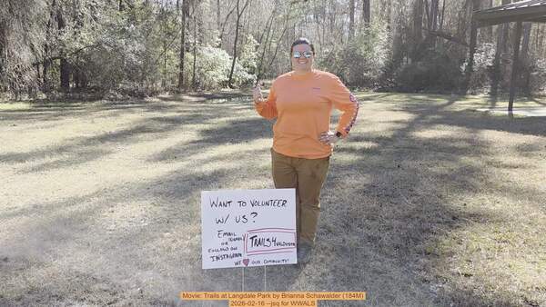 [Movie: Trails at Langdale Park by Brianna Schawalder (184M), 2026-02-16 --jsq for WWALS]