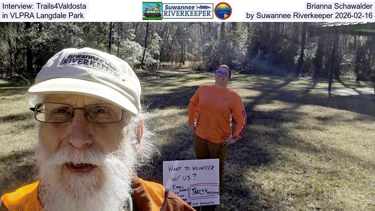 Interview: trails4valdosta, Brianna Schawalder, Langdale Park, 2026-02-16