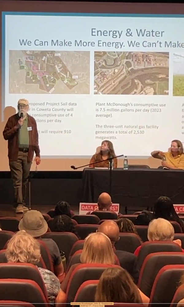 [Suwannee Riverkeeper John S. Quarterman, 2026-02-17 --Treva Gear]