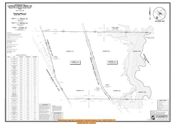 [Rezoning map for Langdale Capital Assets, Inc., REZ-2025-11, 2026-03-30 --GLPC]