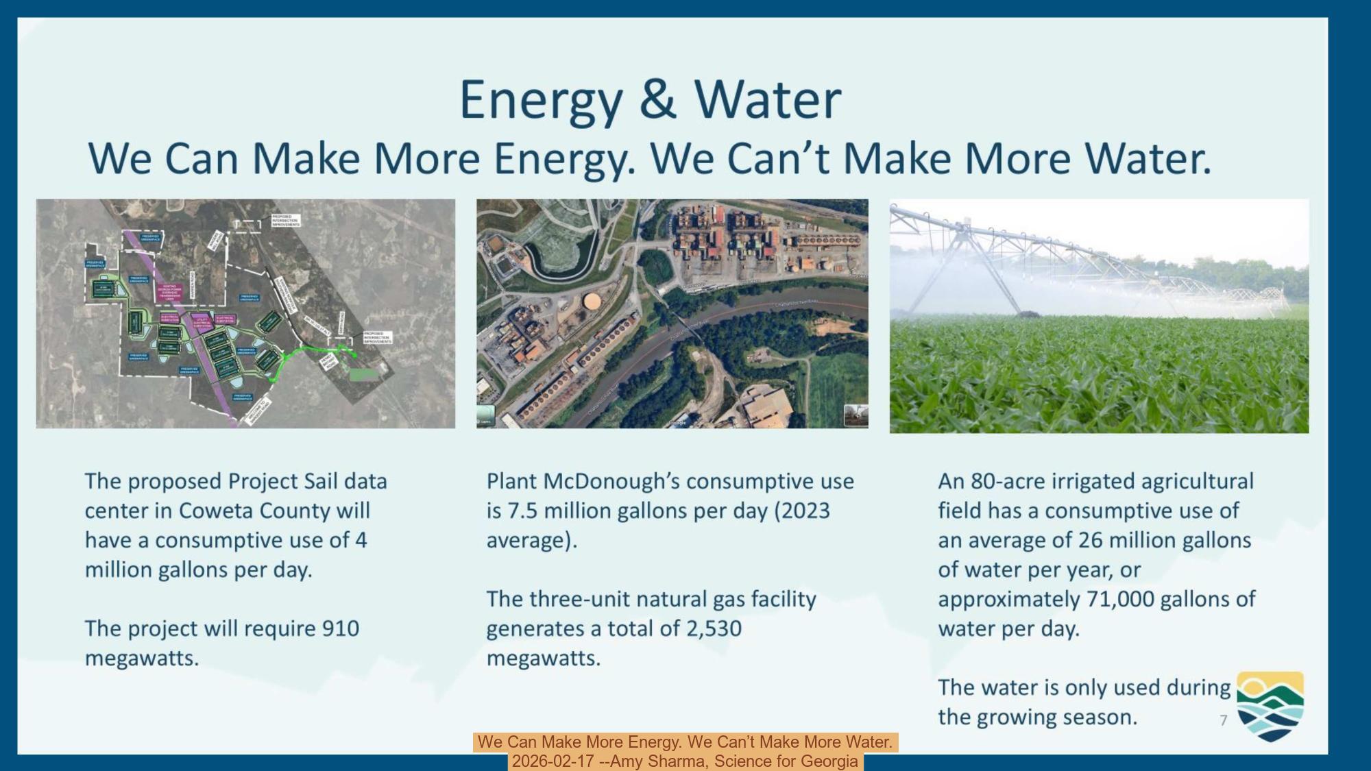 We Can Make More Energy. We Can’t Make More Water., 2026-02-17 --Amy Sharma, Science for Georgia