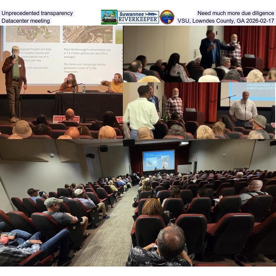 Unprecedented transparency, Need much more due diligience, Datacenter meeting, VSU, Lowndes County, GA 2026-02-17