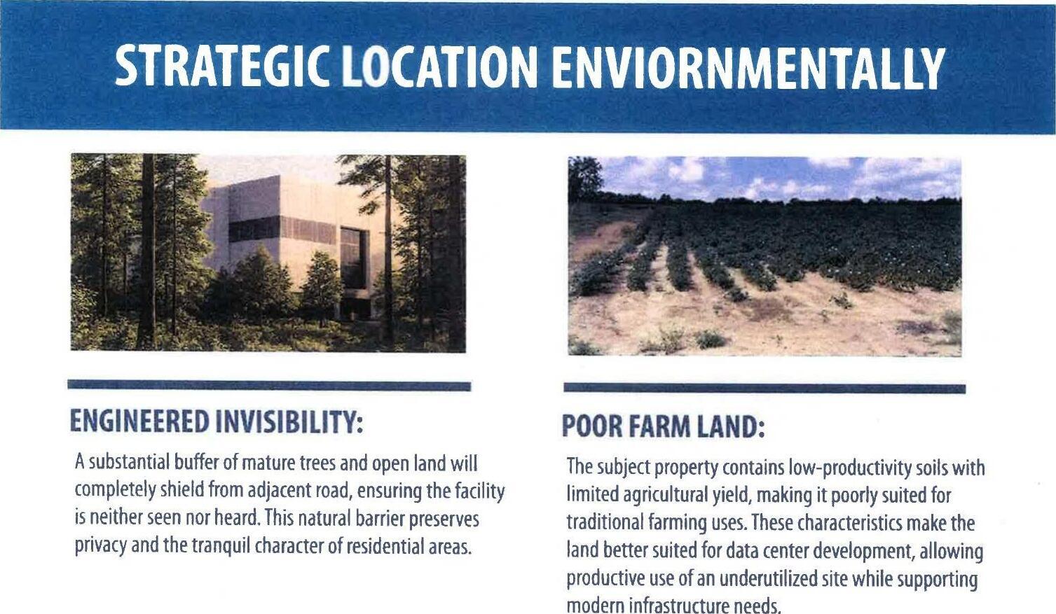 Strategic Location Environmentally: Poor Farm Land