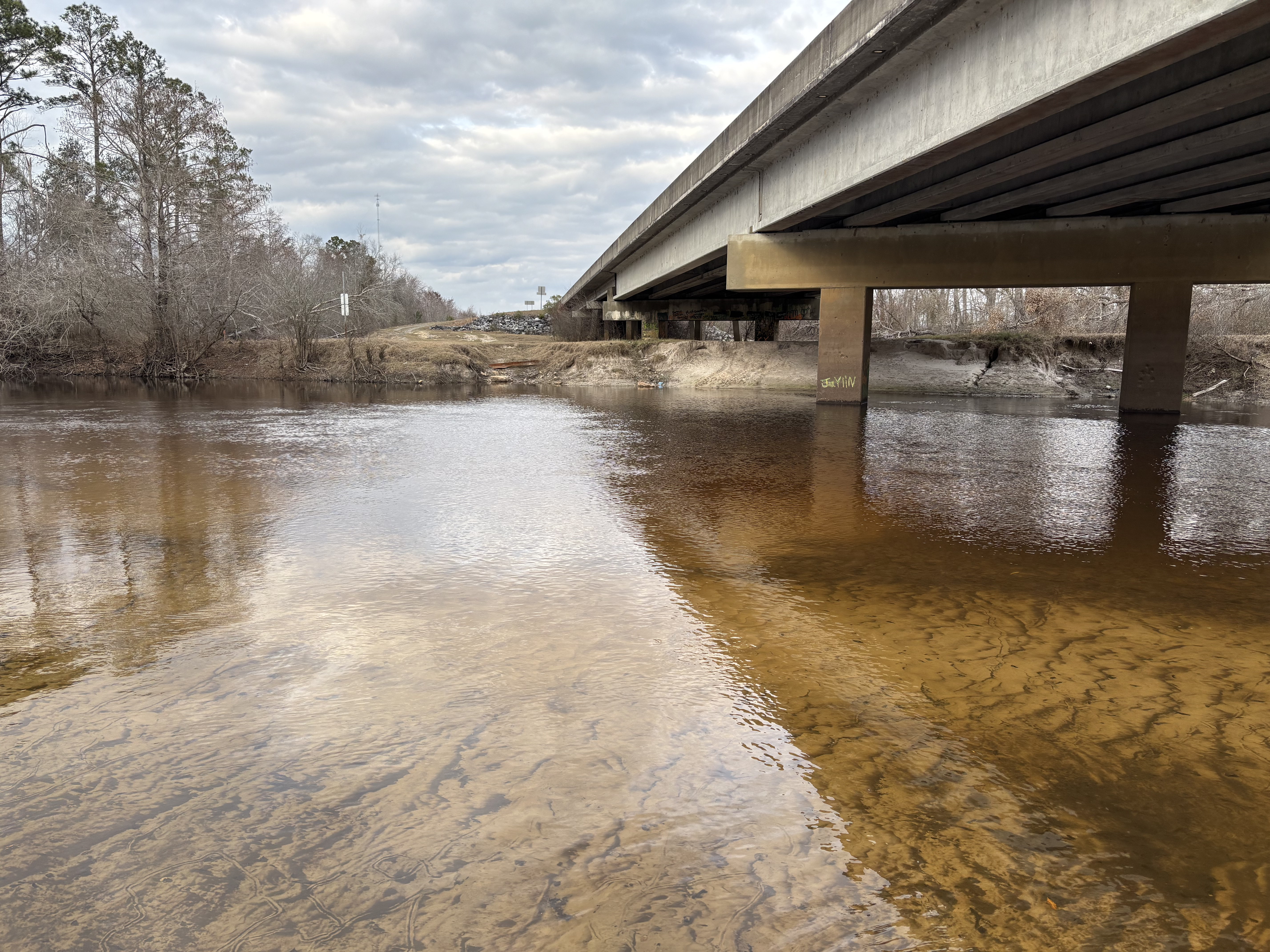 Across, Willacoochee Landing, Alapaha River @ GA 135 2026-02-19 --Isis Swartz for WWALS