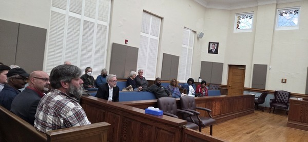 Audience in jury box