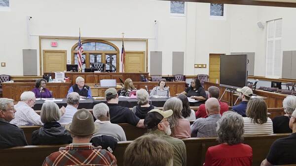 Movie: Inaudible, for, said they were working on a datacenter ordinance with the county commission, with buffers, setbacks, etc. No written evidence. (106M)