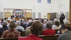 [Movie: Suwannee Riverkeeper John S. Quarterman, said same discussion in Lowndes County about needing money. The packet is one of the flimsiest he'd ever seen. The document that said poor farmland was from the applicants, and made many promises, but where is the evidence, specifications, or references? AI is a bubble. Datacenters are crude; they will be obsolete. SB 34 got watered down in committee, so can't depend on not paying extra for power. No grand jury would indite on this lack of evidence. (271M)]