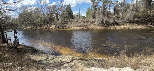 WWALS banner at Spook Bridge Landing, 2026:03:07 12:54:31, 30.7894321, -83.4512968 --jsq for WWALS