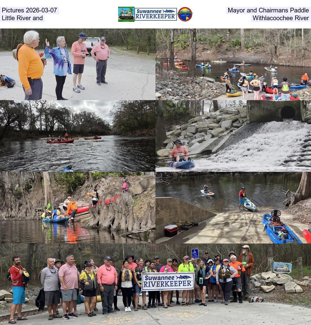 Pictures 2026-03-07, Mayor and Chairmans Paddle, Little River and Withlacoochee River
