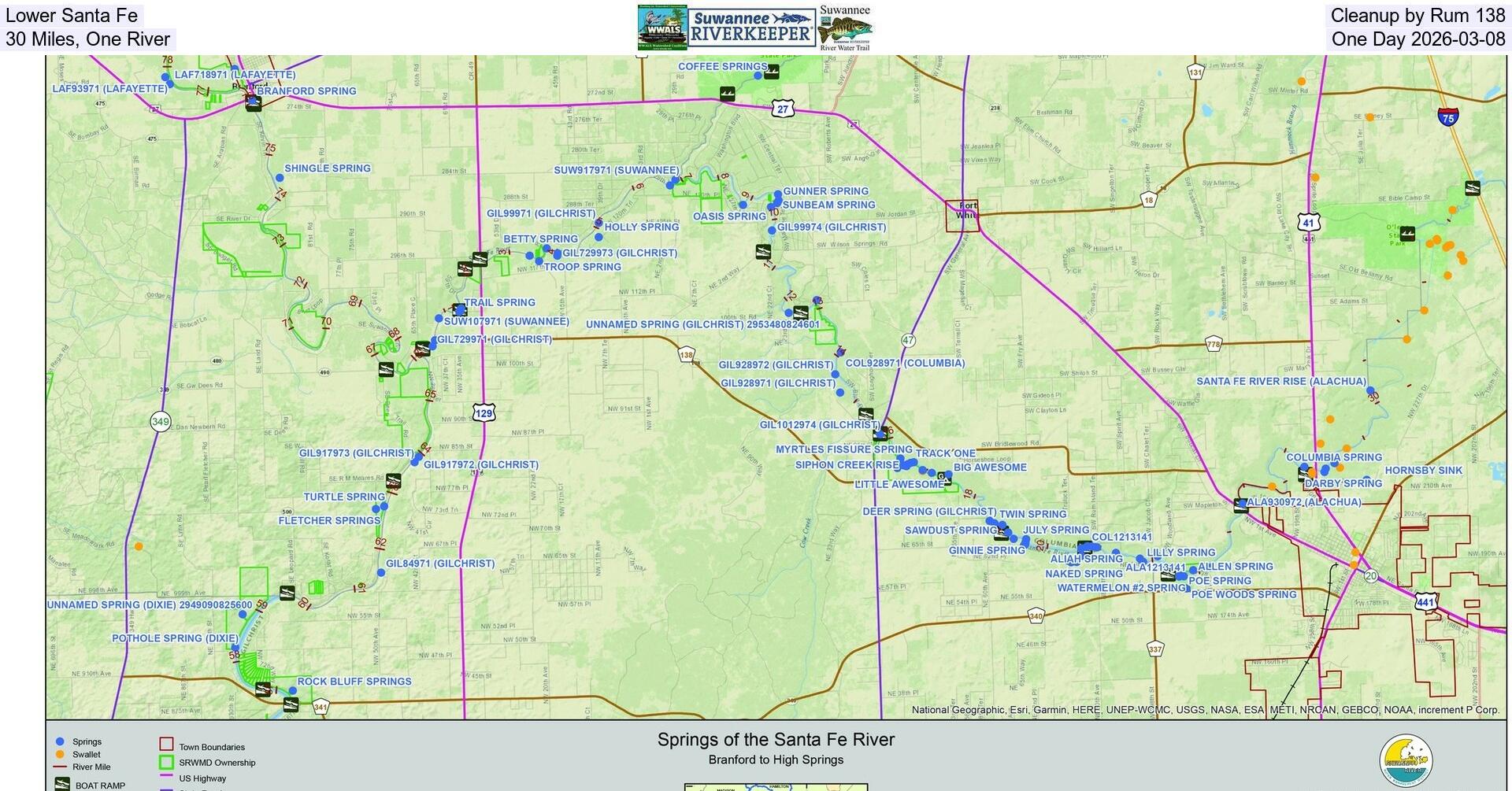 Lower Santa Fe Cleanup by Rum 138, 30 Miles, One River, One Day 2026-03-08