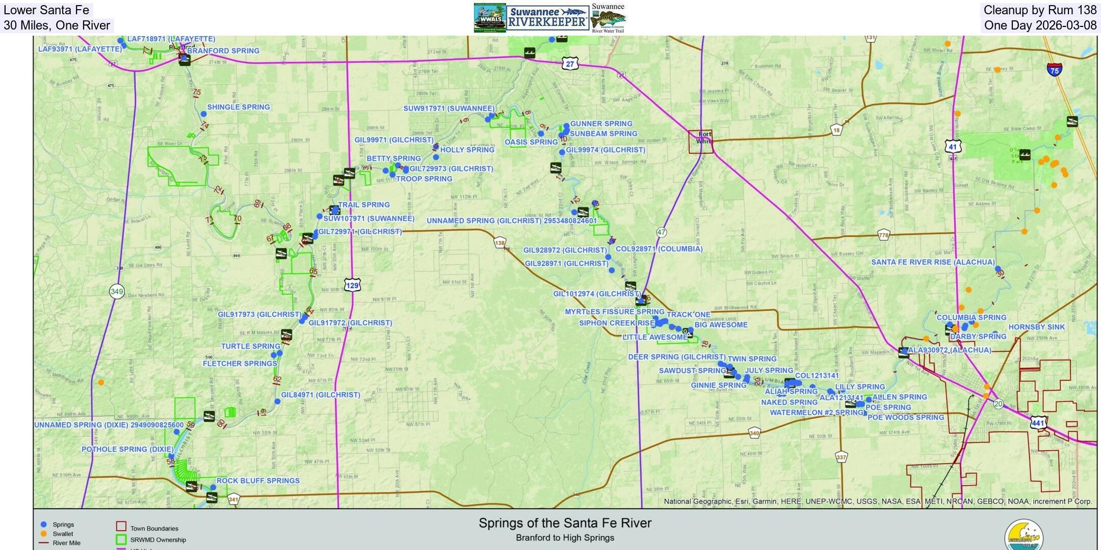 Lower Santa Fe Cleanup by Rum 138, 30 Miles, One River, One Day 2026-03-08