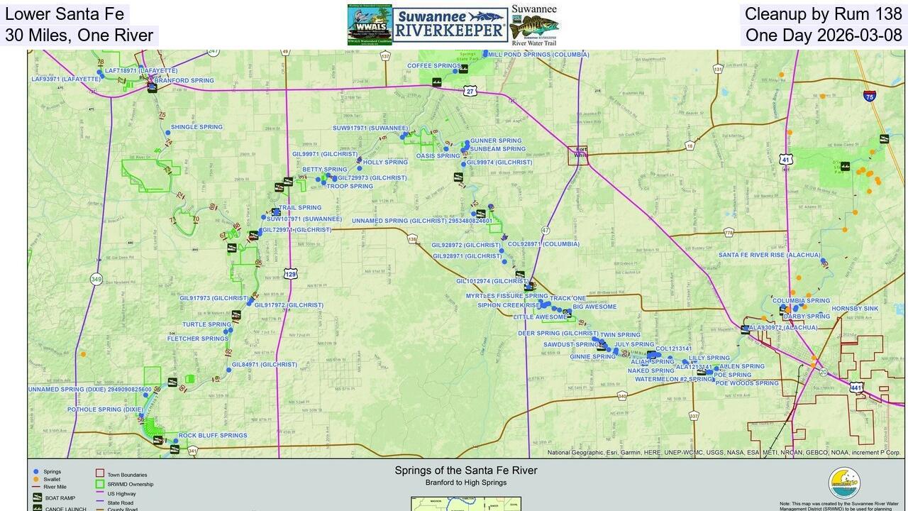 Lower Santa Fe Cleanup by Rum 138, 30 Miles, One River, One Day 2026-03-08