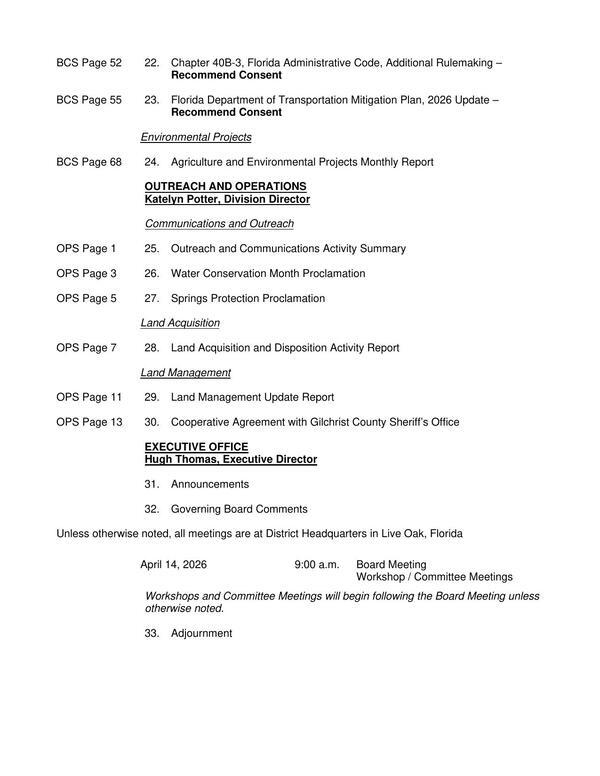 Water Conservation Month and Springs Protection Proclamations