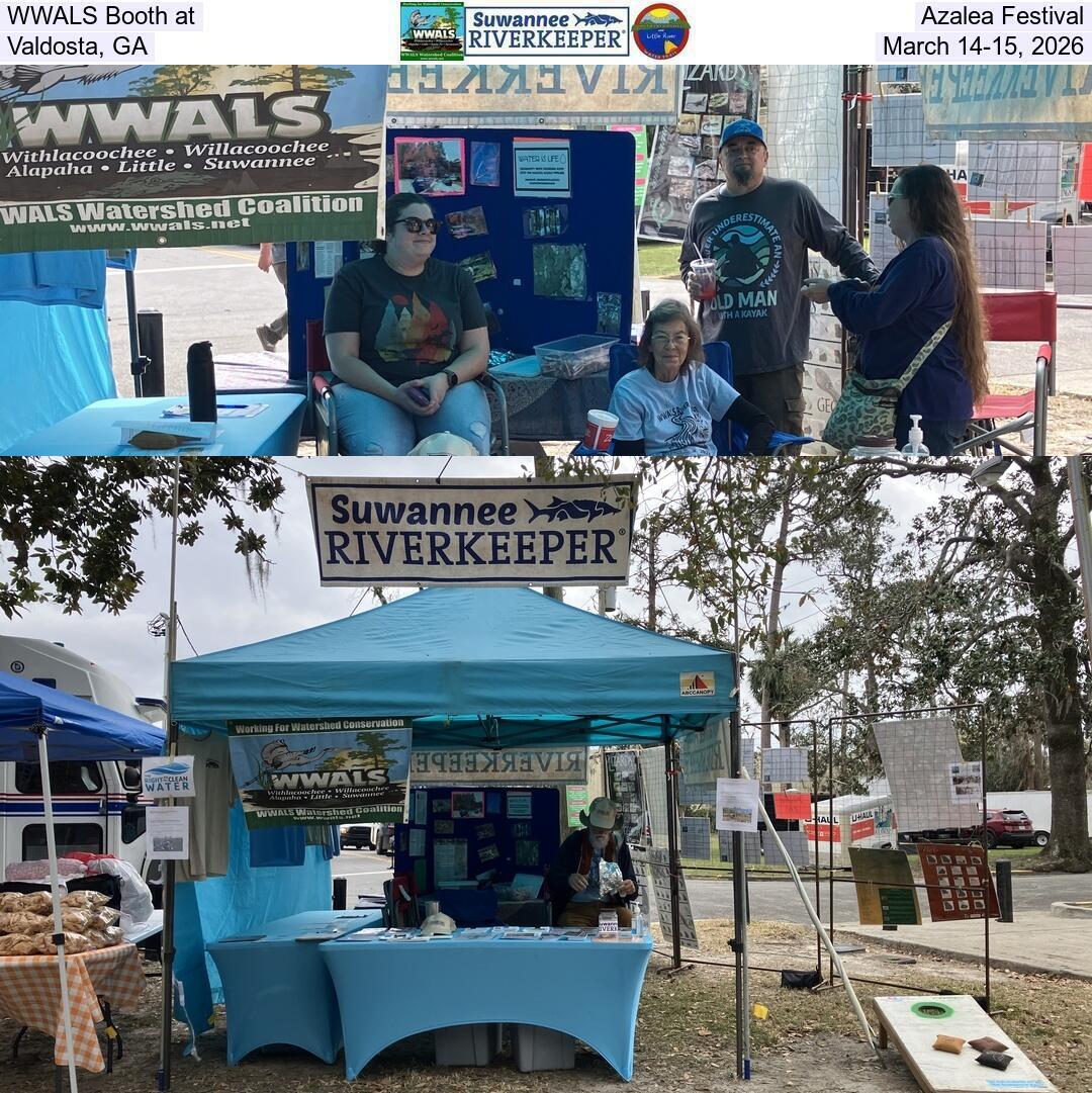 WWALS Booth at Azalea Festival, Valdosta, GA, March 14-15, 2026