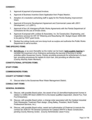 [11. Discuss letter to the Suwannee River Water Management District.]