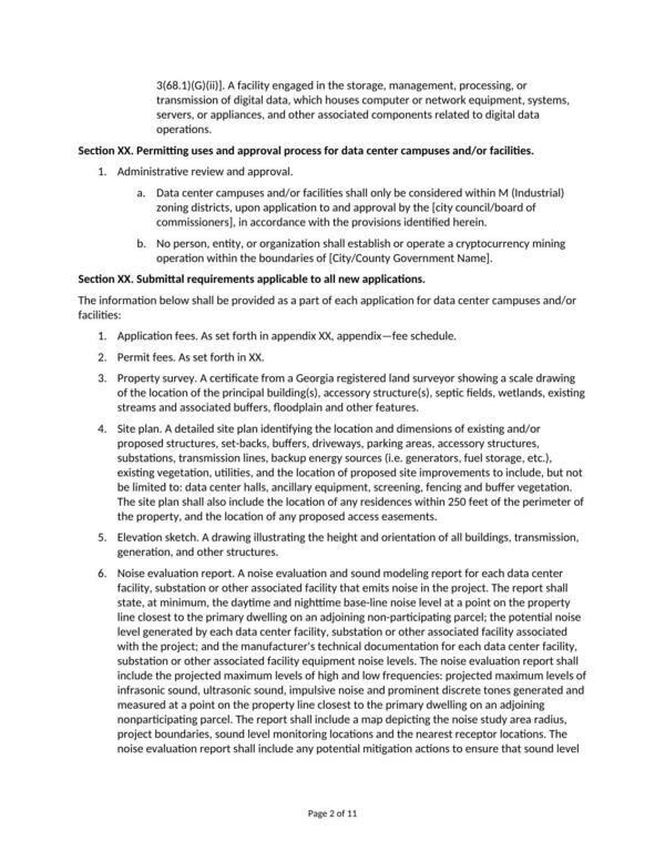 Section XX. Submittal requirements applicable to all new applications.