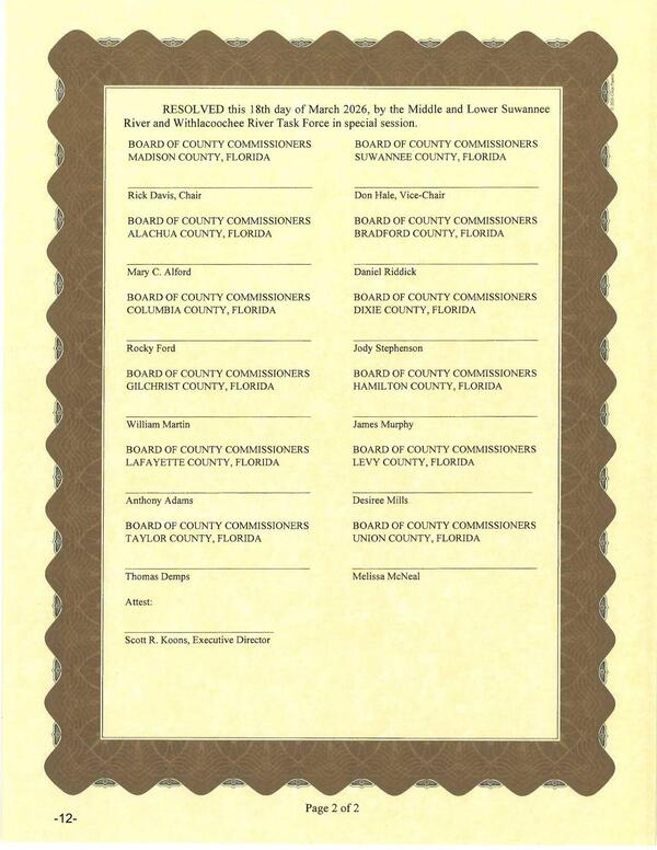 RESOLVED this 18th day of March 2026