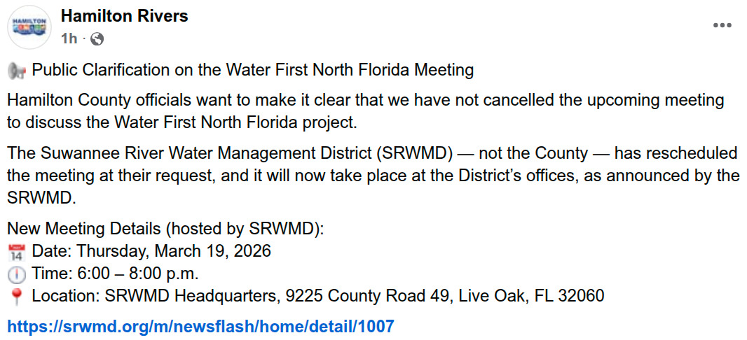 SRWMD rescheduled, not Hamilton County, 2026-02-25 --hamilton-rivers
