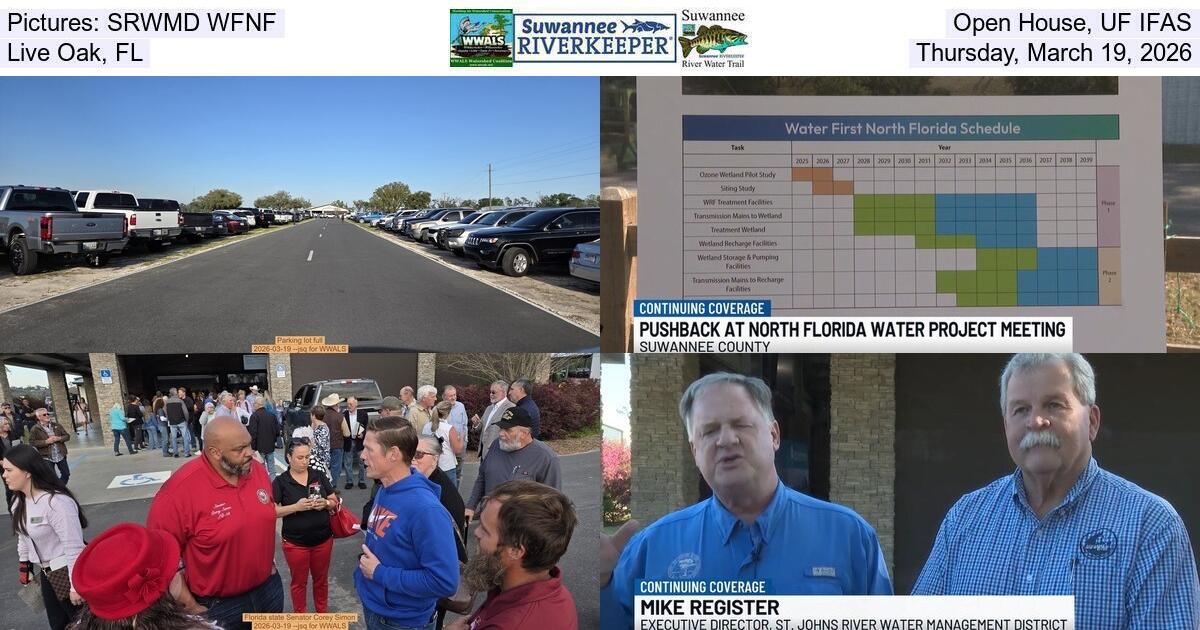 Pictures: SRWMD WFNF, Open House, UF IFAS, Live Oak, FL, Thursday, March 19, 2026