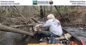 [Chainsaw cleanup, Withlacoochee River, Upstream from Troupville, 9 AM, 2026-03-21]