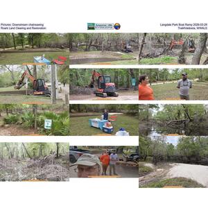 [Pictures: Downstream chainsawing, Langdale Park Boat Ramp 2026-03-29, Roark Land Clearing and Restoration, Trail4Valdosta, WWALS]