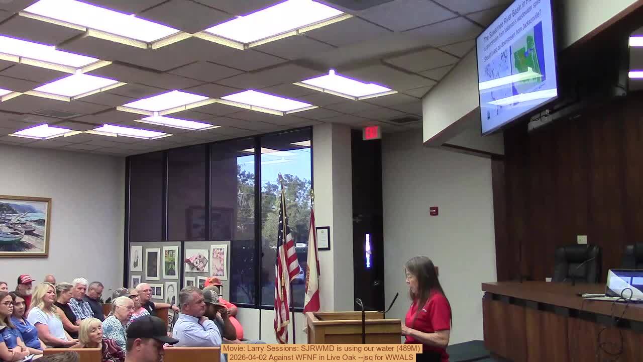 Movie: Larry Sessions: SJRWMD is using our water (489M)