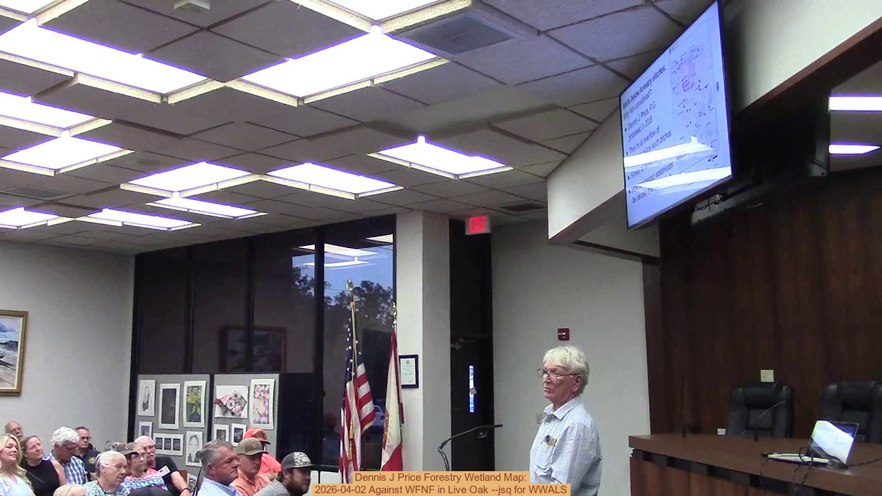 Dennis J Price Forestry Wetland Map: