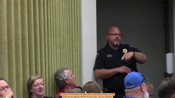 Captain J Rountree Live Oak Police Security Forestry Wells