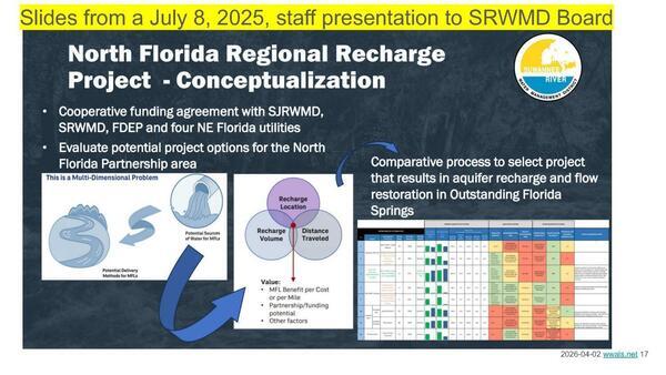 North Florida Regional Recharge Project - Conceptualization