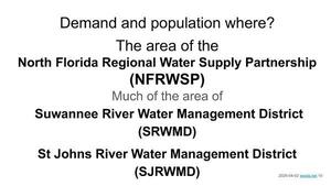 [Demand and population where?]