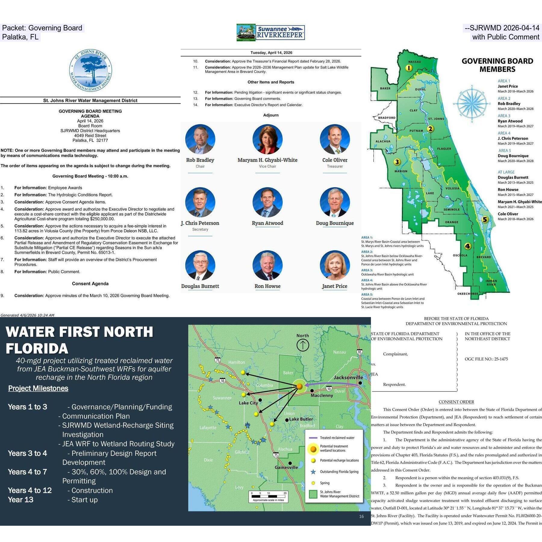 Packet: Governing Board --SJRWMD 2026-04-14, Palatka, FL, with Public Comment