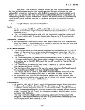 [8. Drought indicators are summarized as follows:]