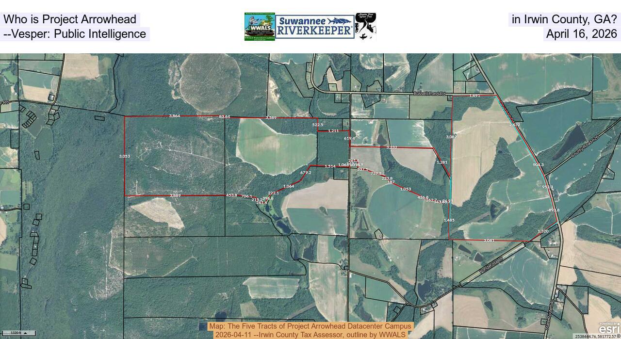 Who is Project Arrowhead in Irwin County, GA? --Vesper: Public Intelligence, April 16, 2026