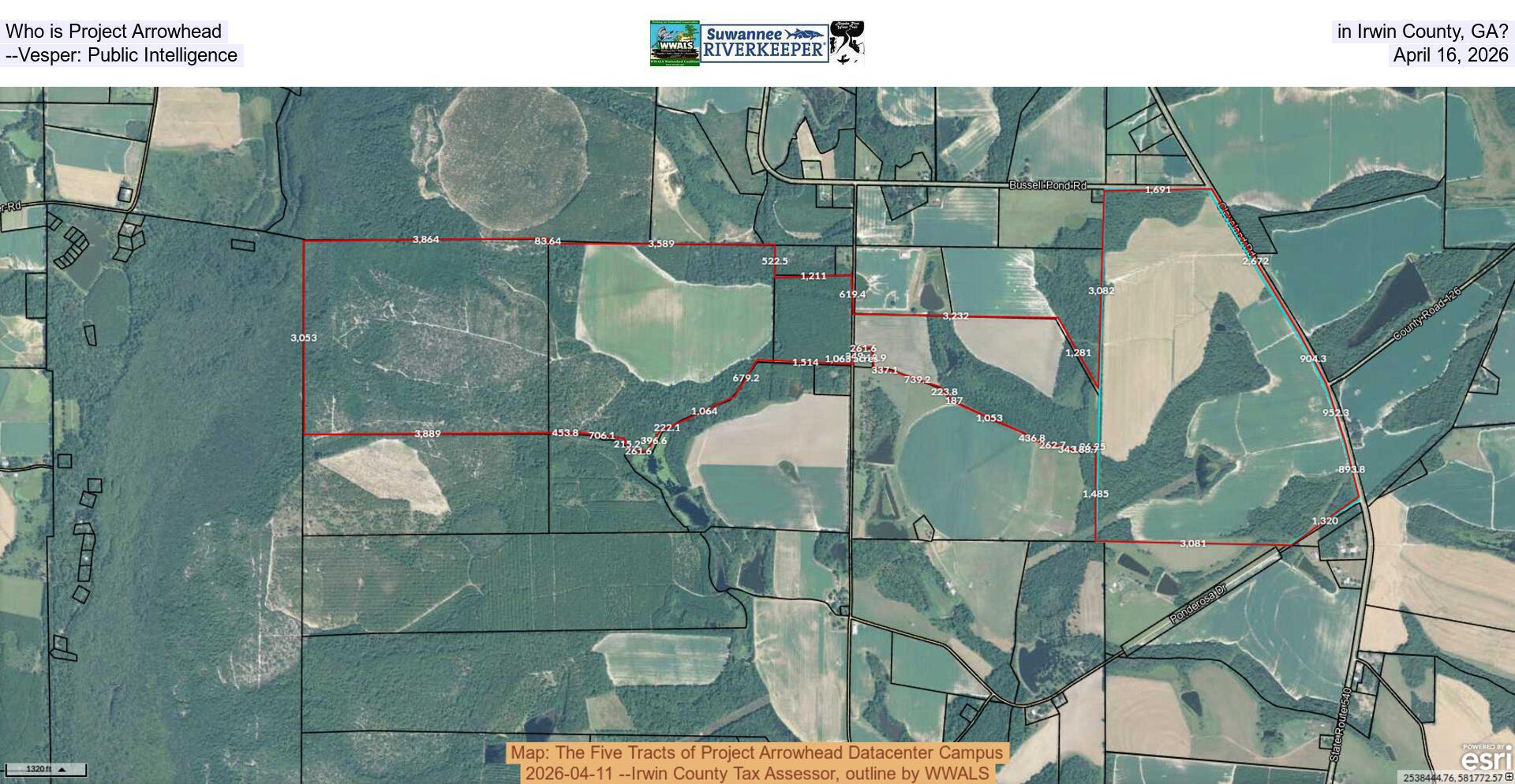 [Who is Project Arrowhead in Irwin County, GA? --Vesper: Public Intelligence, April 16, 2026]