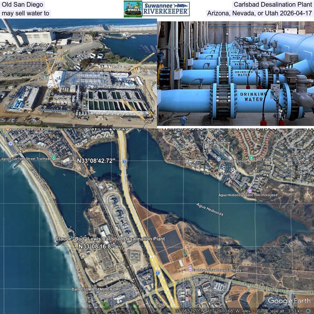 Old San Diego Carlsbad Desalination Plant may sell water to Arizona, Nevada, or Utah 2026-04-17