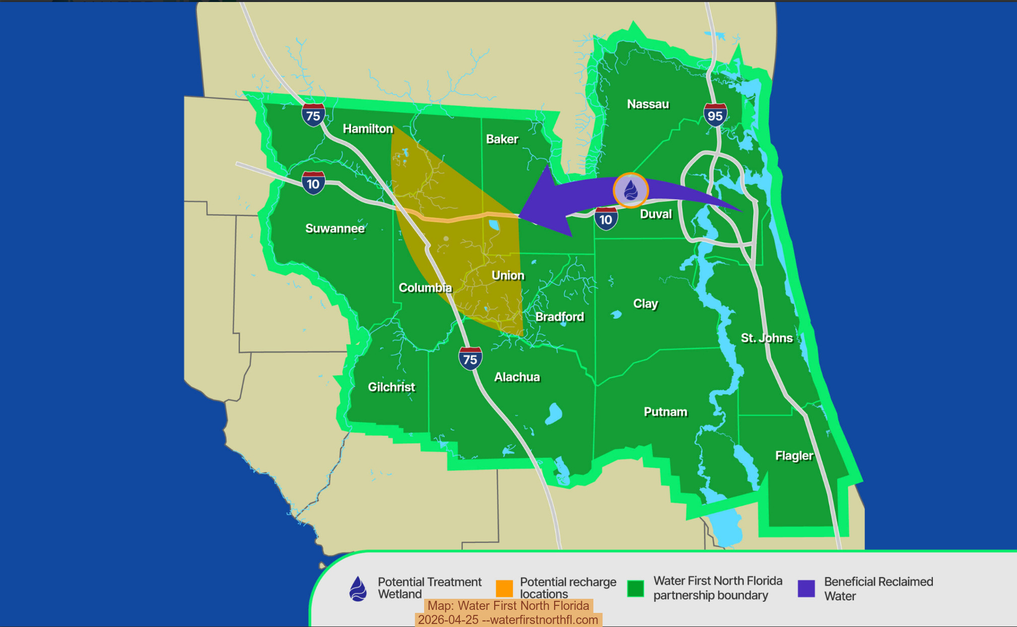 Map: Water First North Florida, 2026-04-25 --waterfirstnorthfl.com