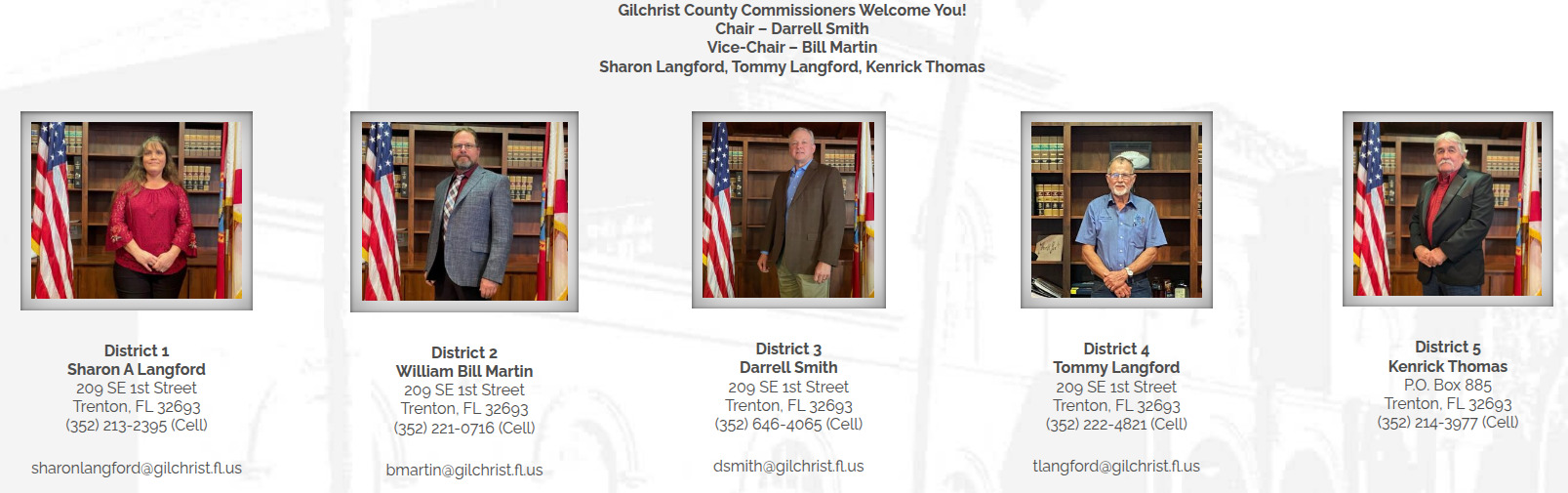Gilchrist County Commissioners, 2026-04-19 --Gilchrist County, FL